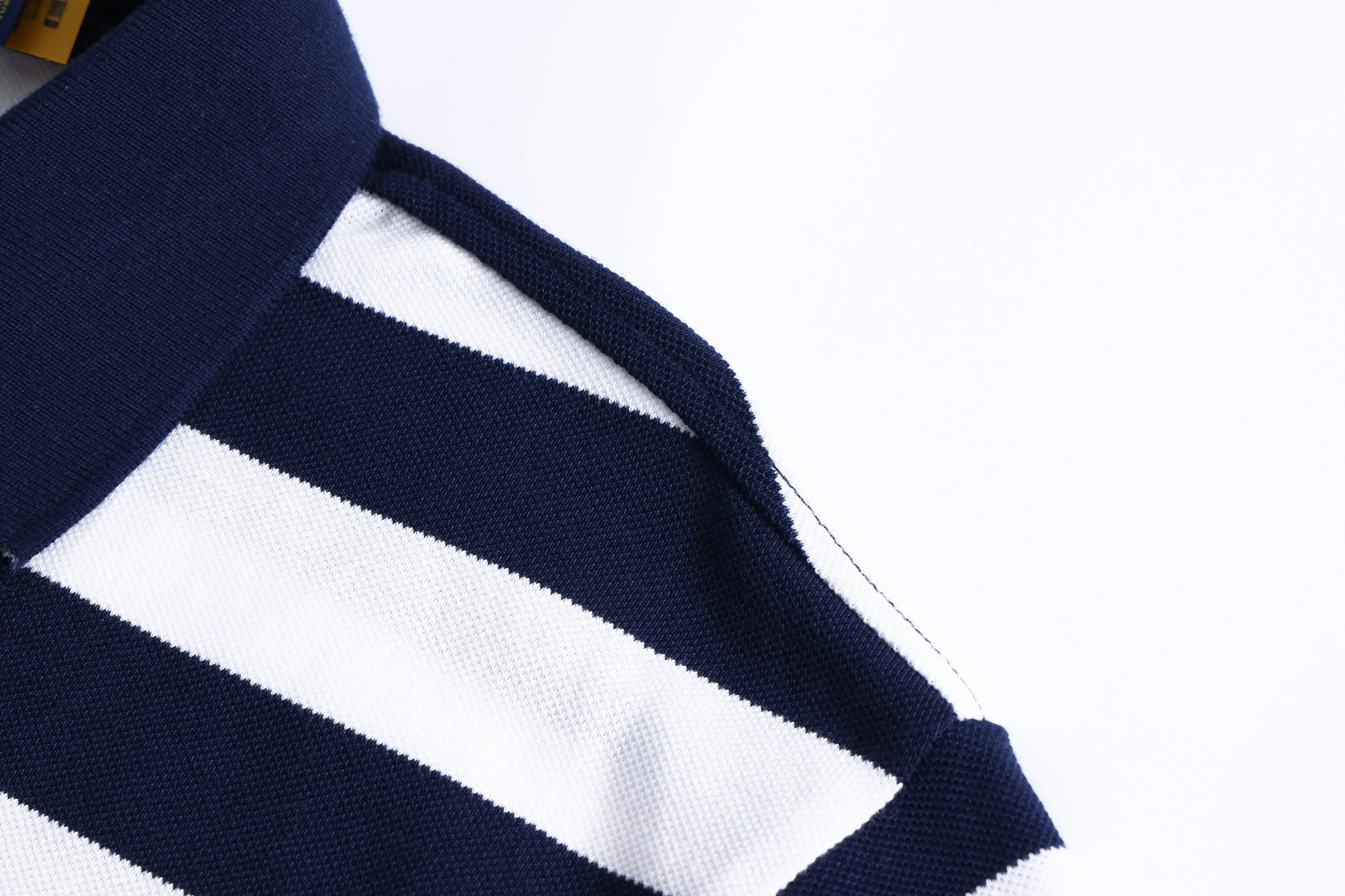 P190 Item No.: 8501 Paul polo small label thick striped polo shirt short-sleeved (pure cotton) Size: S-XXL